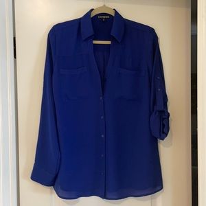 Express Royal Blue Blouse